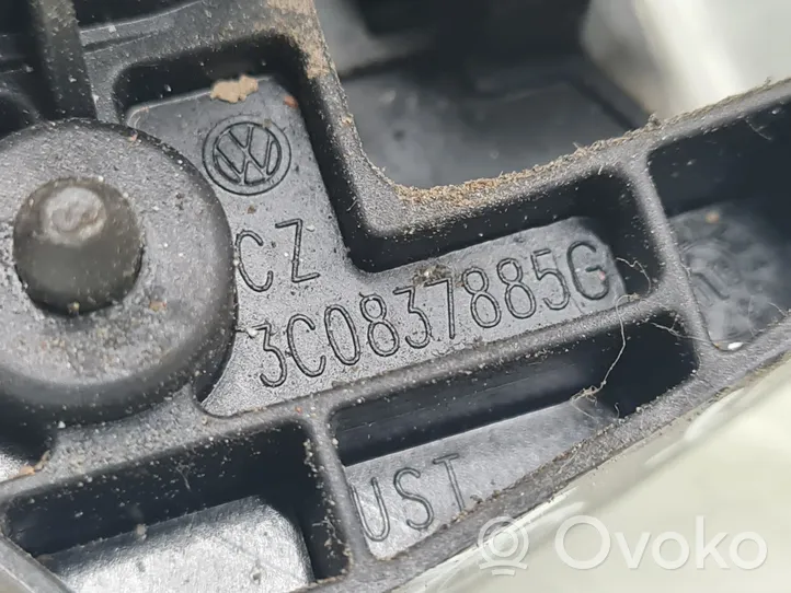 Volkswagen PASSAT B6 Klamka zewnętrzna drzwi tylnych 3C0837885G