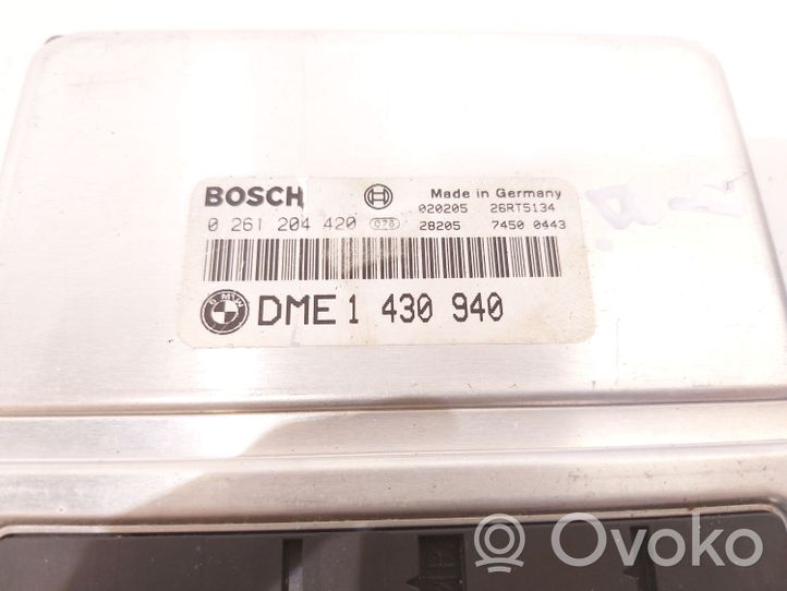 BMW 3 E46 Calculateur moteur ECU 0261204420