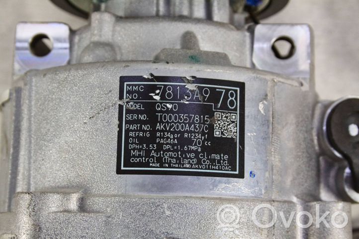 Mitsubishi Outlander Ilmastointilaitteen kompressorin pumppu (A/C) 7813a978