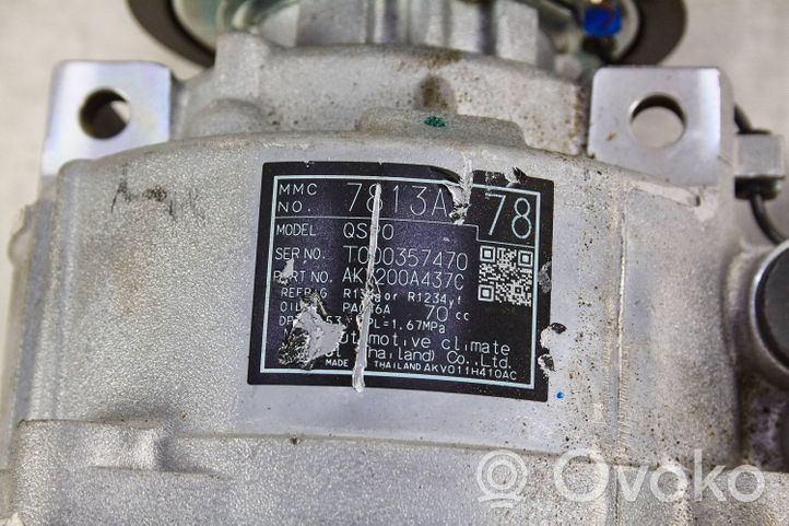 Mitsubishi Outlander Ilmastointilaitteen kompressorin pumppu (A/C) 7813A978