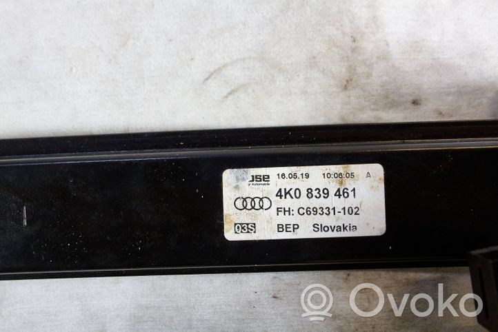 Audi A6 S6 C8 4K Takaoven ikkunan nostin moottorilla 4K0839461