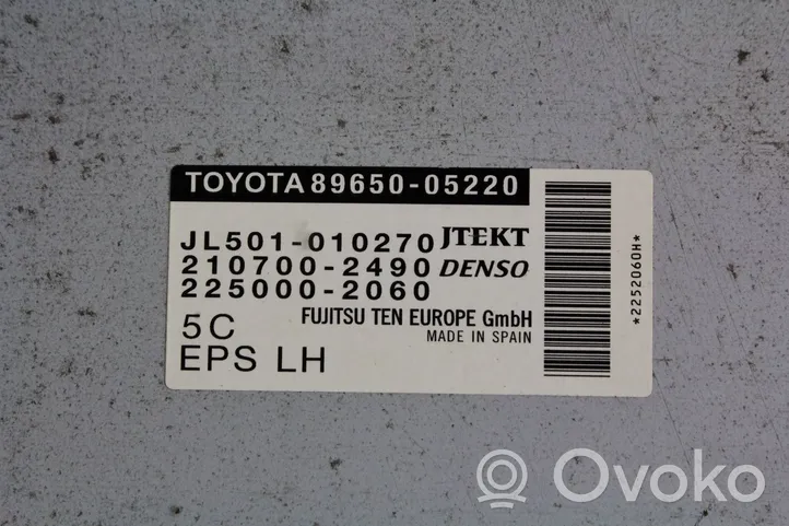 Toyota Avensis T270 Unité de commande / calculateur direction assistée 8965005220