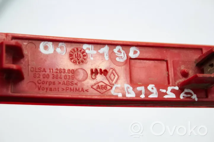 Dacia Duster Rear tail light reflector 8200384035