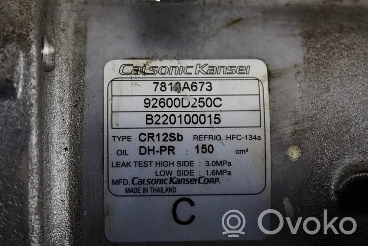 Mitsubishi L200 Klimakompressor Pumpe 7813a673