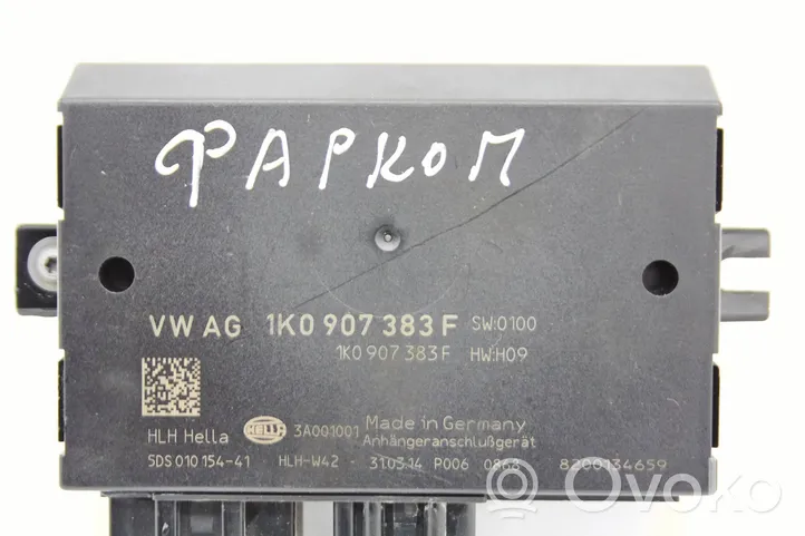 Volkswagen PASSAT B7 Tow bar trailer control unit/module 1k0907383f