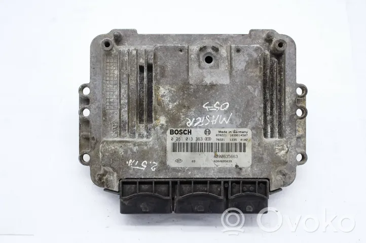Renault Master II Engine ECU kit and lock set 8200635663