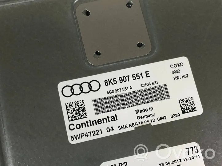 Audi A4 S4 B8 8K Moottorin ohjainlaite/moduuli 8K5907551E