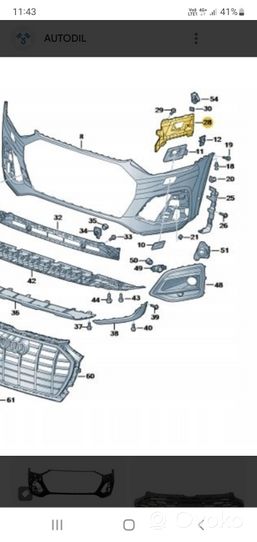 Audi Q5 SQ5 Etupuskurin kannake 80A807095E