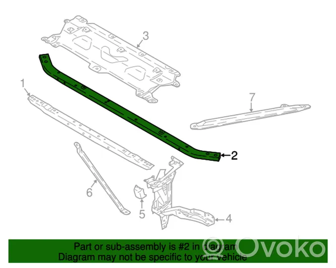 BMW X3 G01 Panel mocowania chłodnicy 51647400109