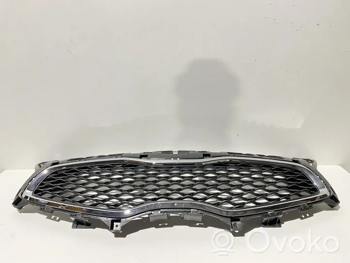 KIA Carens III Grille calandre supérieure de pare-chocs avant 86351A4000