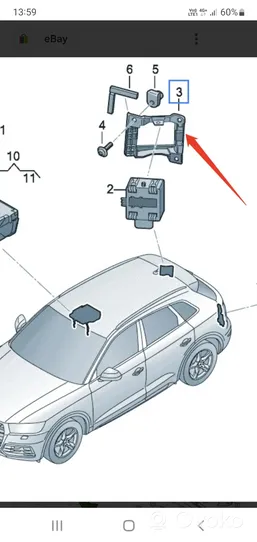 Audi Q5 SQ5 Radarsensor Totwinkel Spurwechsel 80A907908B