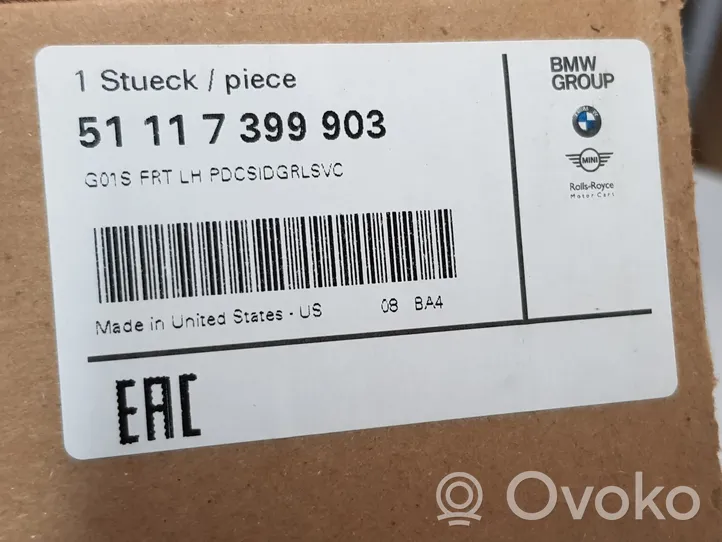 BMW X3 G01 Etupuskurin alempi jäähdytinsäleikkö 51117399903