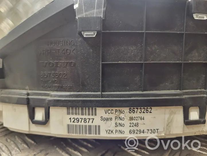 Volvo S60 Tachimetro (quadro strumenti) 8673262