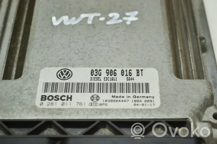 Volkswagen Touran I Sterownik / Moduł ECU 03G906016BT