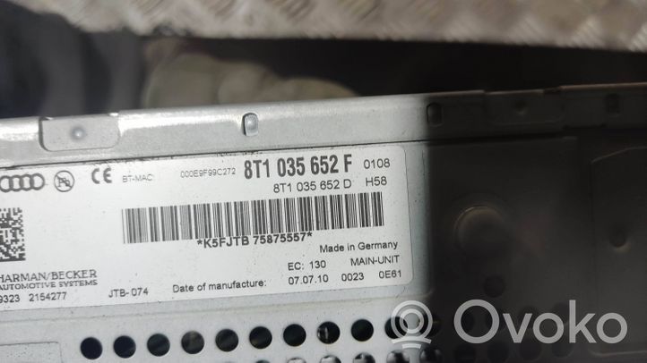 Audi A5 8T 8F Panel / Radioodtwarzacz CD/DVD/GPS 8T1035652D