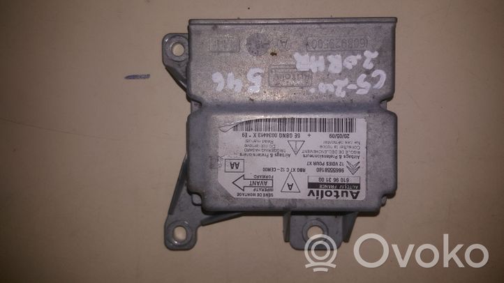 Citroen C5 Sterownik / Moduł Airbag 9665558180