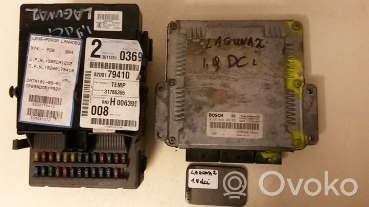 Renault Laguna II Kit calculateur ECU et verrouillage 8200126462