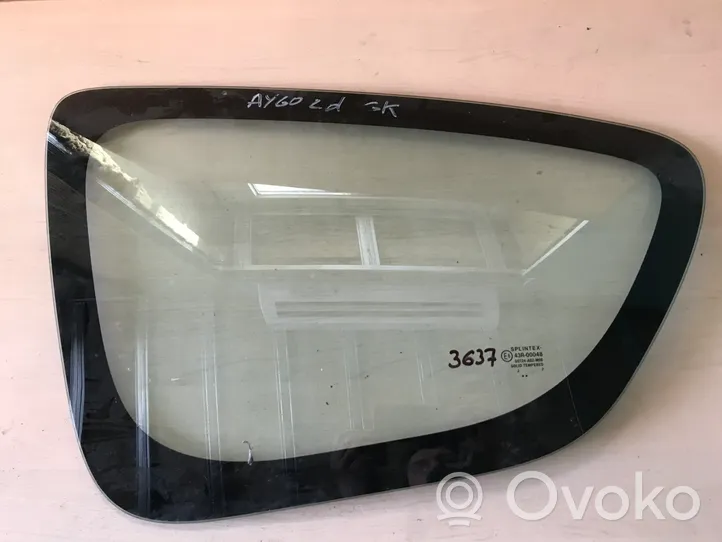 Toyota Aygo AB10 Seitenfenster Seitenscheibe hinten AS2