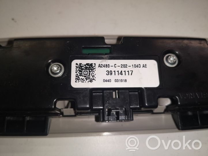 Opel Insignia B Illuminazione sedili posteriori 39114117