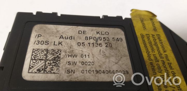 Audi A3 S3 8P Ohjaustehostimen ohjainlaite/moduuli 8P0953549