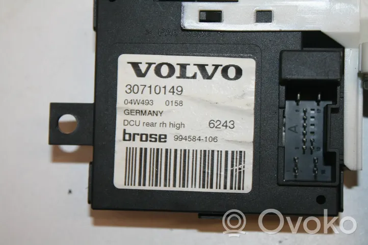 Volvo V50 Mécanisme lève-vitre de porte arrière avec moteur 30710149