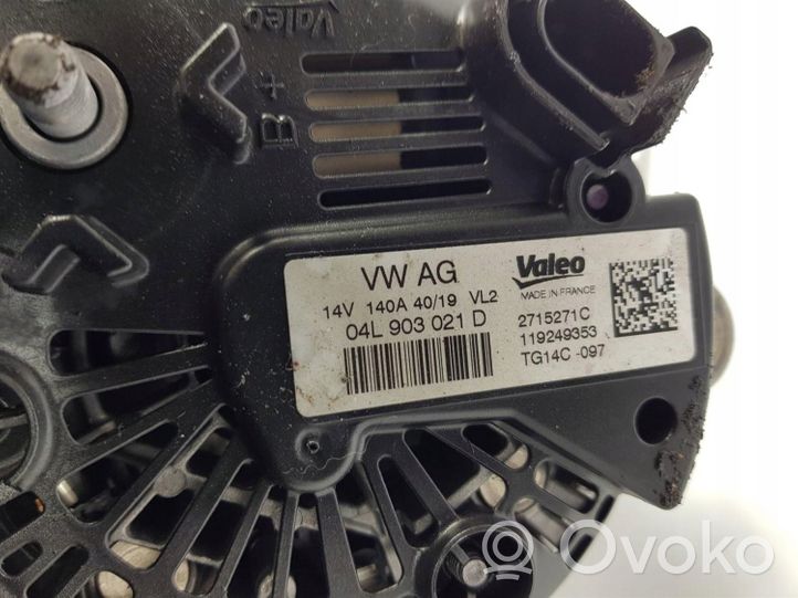 Skoda Octavia Mk3 (5E) Alternator 04L903021D