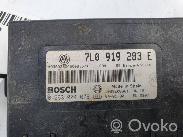 Volkswagen Touareg I Pysäköintitutkan (PCD) ohjainlaite/moduuli 7L0919283E
