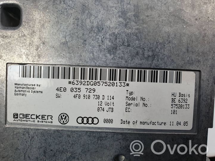 Audi A6 S6 C6 4F Centralina/modulo telecamera 4E0035729