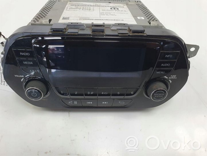 Fiat Tipo Mascherina unità principale autoradio/GPS 07356609100