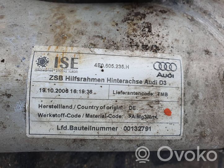 Audi A8 S8 D3 4E Poutre d'essieu arrière 4E0505235H