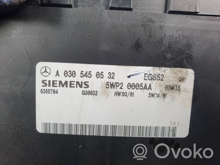 Mercedes-Benz SL R230 Vaihdelaatikon ohjainlaite/moduuli A0305450532 SKRZYNI