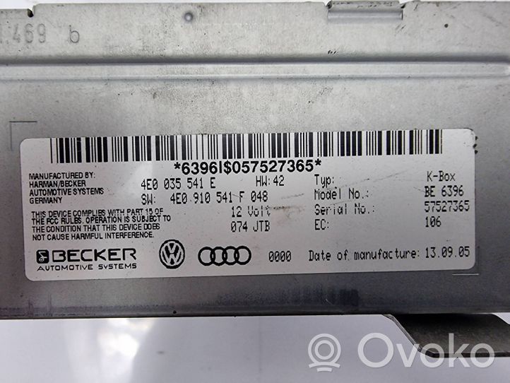 Audi A8 S8 D3 4E Lecteur de carte 4E0035541E