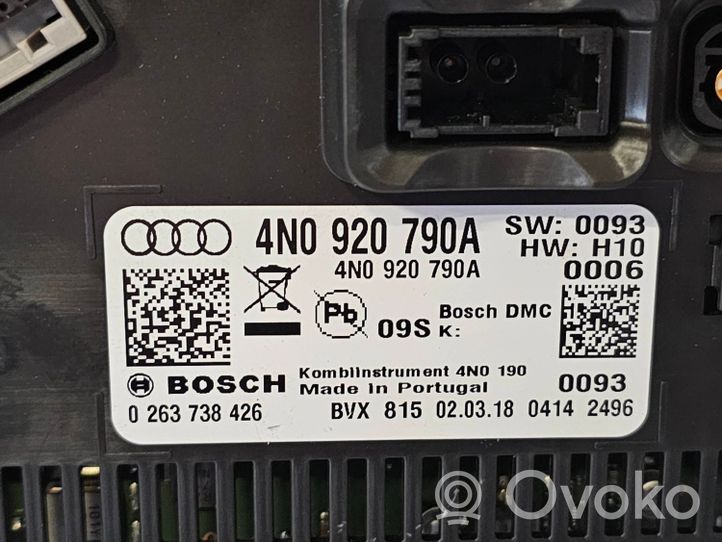 Audi A8 S8 D5 Compteur de vitesse tableau de bord 4N0920790D