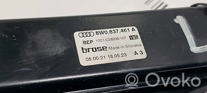 Audi A4 S4 B9 8W Moteur de lève-vitre de porte avant 