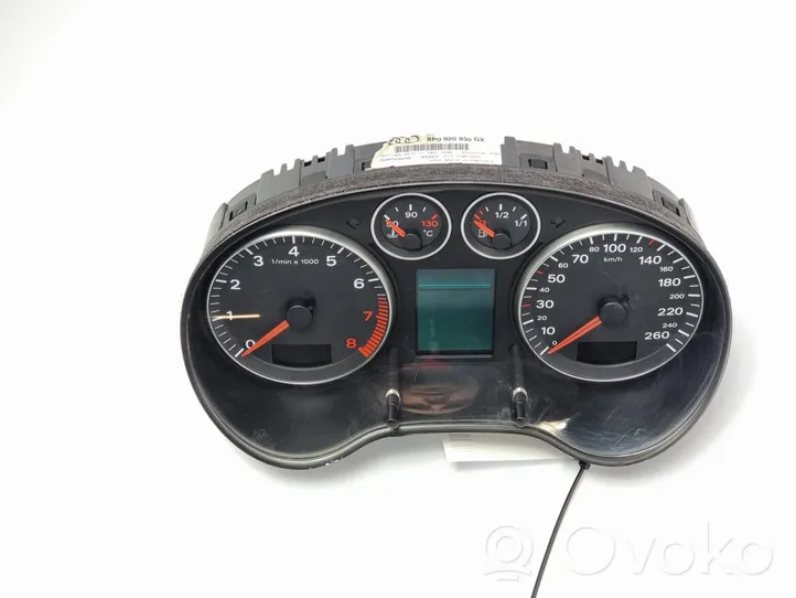 Audi A3 S3 8P Compteur de vitesse tableau de bord 8P0920930GX