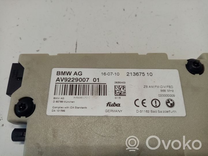 BMW 5 F10 F11 Antenas pastiprinātājs 65209229007