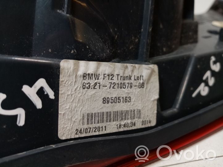 BMW 6 F12 F13 Lampy tylnej klapy bagażnika 63217210579