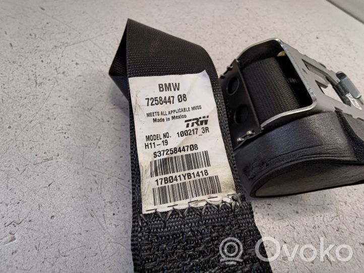 BMW X3 F25 Ceinture de sécurité arrière 7258447