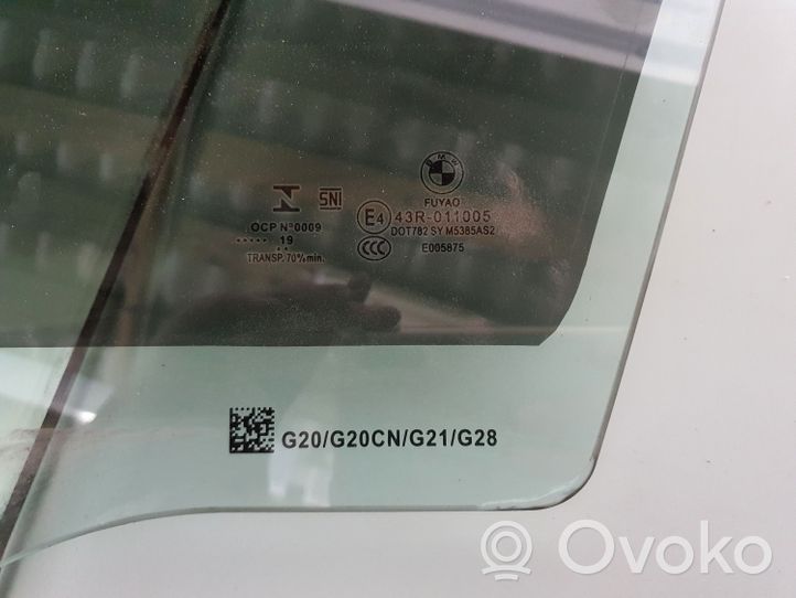 BMW 3 G20 G21 Pagrindinis priekinių durų stiklas (keturdurio) 7432229