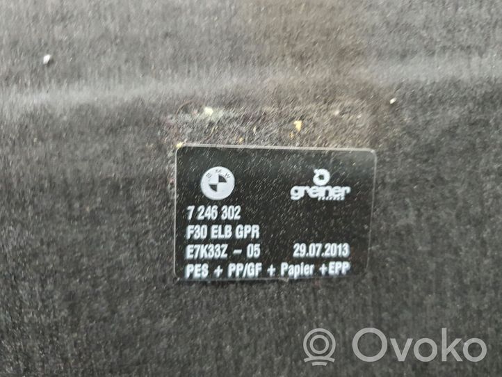 BMW 3 F30 F35 F31 Doublure de coffre arrière, tapis de sol 7246302