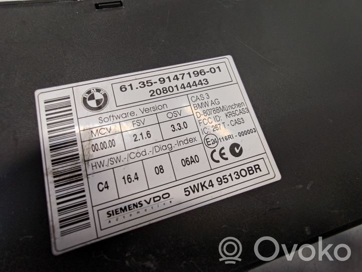 BMW 3 E92 E93 Unité de commande dispositif d'immobilisation 61359147196