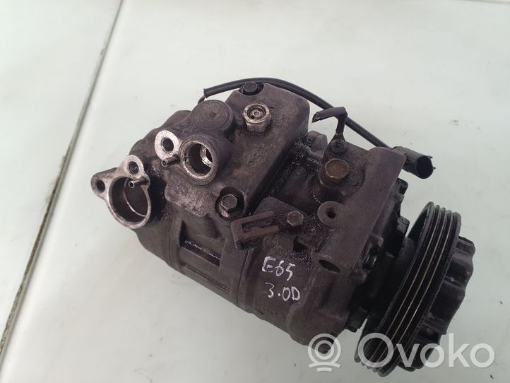 BMW 7 E65 E66 Ilmastointilaitteen kompressorin pumppu (A/C) 64509174802