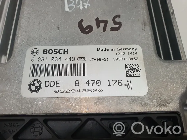 BMW 3 F30 F35 F31 Kit calculateur ECU et verrouillage 8470176