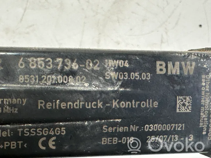 BMW 3 F30 F35 F31 Module de pression des pneus 6853736