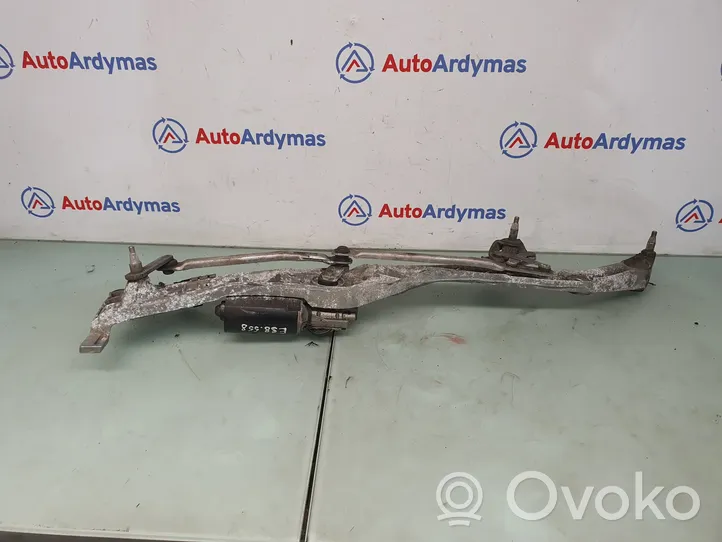 BMW 7 E38 Motor y varillaje del limpiaparabrisas delantero 61618360049