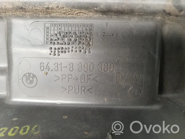 BMW 7 E38 Element kanału powietrznego mikrofiltra powietrza 8390380