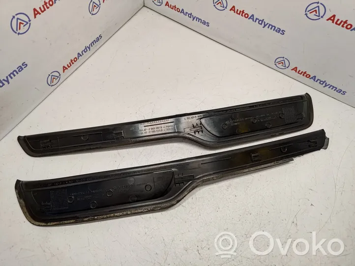 BMW 3 E90 E91 Garniture de protection de seuil intérieur 51477907152