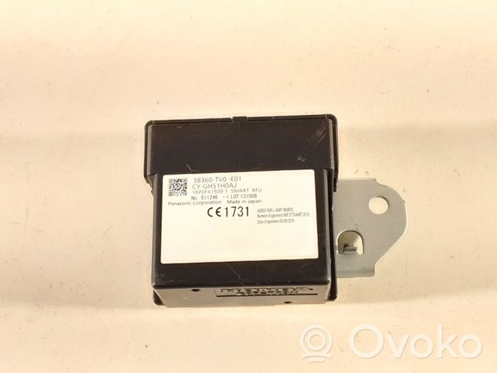 Honda Civic IX Beraktės sistemos KESSY (keyless) valdymo blokas/ modulis 38360TV0E01