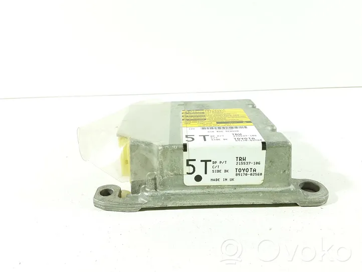 Toyota Auris 150 Module de contrôle airbag 8917002560