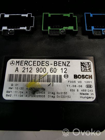 Mercedes-Benz SLK R172 Skrzynka bezpieczników / Komplet A2129006012